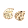 Conch Alloy Stud Earrings for Women X-EJEW-A112-07KCG-3