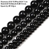 1 Strand Natural Black Onyx Beads Strands G-YW0002-57A-3