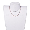 Faceted Glass Beaded Necklaces NJEW-JN02553-04-5