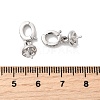 Brass Micro Pave Cubic Zirconia Pendant Bails KK-Z131-02P-3
