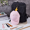 7Pcs 7 Colors PU Leather Hat Clip AJEW-AR0004-86-4