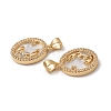 Rack Plating Brass Shell Pendants KK-D087-25G-12-3