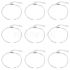 20Pcs 304 Stainless Steel Cable Chain Bracelet Making AJEW-SP0001-01-1