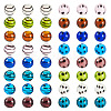 64Pcs 16 Styles Handmade Lampwork Beads LAMP-TA0001-59B-3