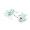 Cute Shark Resin Stud Earrings LS-EJEW-K089-07P-2
