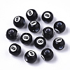 Spray Painted Acrylic Beads X-SACR-N009-05-1