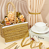 Polyester Braided Metallic Lace Trim SRIB-WH0011-180B-01-5