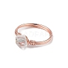 Natural Quartz Crystal Chips Finger Ring RJEW-L082-03RG-02-3