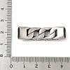 304 Stainless Steel Twisted Chain Connector Charms STAS-Z147-11AS-03-3