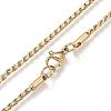 304 Stainless Steel Twisted Chain Necklaces NJEW-D285-22-3