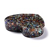 Resin with Natural Mixed Stone Chip Stones Ashtray DJEW-F015-03D-3