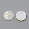 Freshwater Shell Pendants SHEL-Q010-005G-2