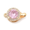 Brass Micro Pave Cubic Zirconia Box Clasps KK-C080-11G-02-1