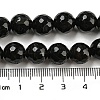 Natural Black Agate Round Beads Strand G-L084-10mm-28-4