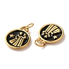 Ion Plating(IP) 304 Stainless Steel Enamel Pendants STAS-A080-43G-08-2
