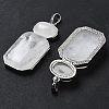 Natural Quartz Crystal Human Body Shaped Pendants G-P552-03P-09-2