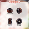 GOMAKERER Dyed Natural Wood Beads WOOD-GO0001-07B-2