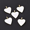 Brass Enamel Pendants KK-P204-14G-E-2