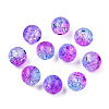 Transparent Crackle Acrylic Beads CACR-N002-10A-3