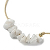 Natural Moonstone Chips Braided Bead Bracelets BJEW-JB09851-06-3