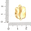 304 Stainless Steel Textured Links Connector Charms STAS-K302-02F-G-3