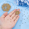 300Pcs Brass Crimp Beads Covers KK-DC0004-75-3