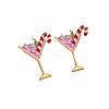 Christmas Alloy Enamel Stud Earrings FS-WGF3B22-01-5