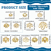 120Pcs 12 Styles Alloy Beads Caps FIND-PH0022-80G-2