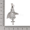 201 Stainless Steel Pendants STAS-A094-06P-3