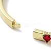 Brass Pave Crimson Glass Hinged Bangles for Women BJEW-Z061-08B-3