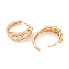 Brass Micro Pave Cubic Zirconia Hoop Earrings EJEW-A107-11C-KCG-2