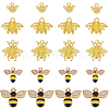 50Pcs 5 Style Alloy Pendant FIND-SC0009-09-1