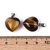 Natural Tiger Eye Pendants G-T143-49D-3