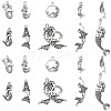 100Pcs 10 Styles Tibetan Style Alloy Pendants TIBEP-CJ0001-52-1