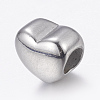 Tarnish Resistant 304 Stainless Steel European Beads STAS-E144-302P-2