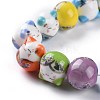 Handmade Printed Porcelain Beads PORC-M003-08B-3