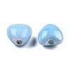 Pearlized Handmade Porcelain Beads X1-PORC-T007-21-07-3