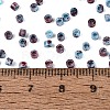 Opaque Picasso Cylinder Glass Beads SEED-Q039-06A-14-4