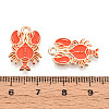 Marine Animals Alloy Enamel Pendants ENAM-T022-34I-3