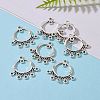Antique Silver Tibetan Style Ring Chandelier Component Links for Dangle Earring Making X-EA9736Y-NF-6