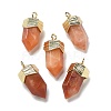 Natural Topaz Jade Faceted Pendants G-G181-03G-02-1