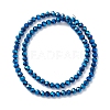 Electroplate Glass Beads Strands X-EGLA-K015-09A-2