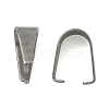 Tarnish Resistant 201 Stainless Steel Snap on Bails STAS-Q007-1-2