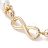 Infinity 304 Stainless Steel Link Bracelets BJEW-JB12799-02-3