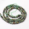 Natural African Turquoise(Jasper) Beads Strands X-G-N0188-02-3mm-2