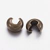 Brass Crimp Beads Covers KK-H289-NFAB-NF-2