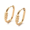 Brass Hoop Earrings EJEW-C073-19KCG-1