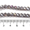 Baking Electroplate Glass Beads Strands DGLA-A039-J8mm-B06-4