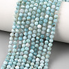 Natural Larimar Beads Strands G-K376-A03-4mm-1