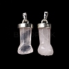 Natural Rose Quartz Pendants G-K322-01F-P-01-3